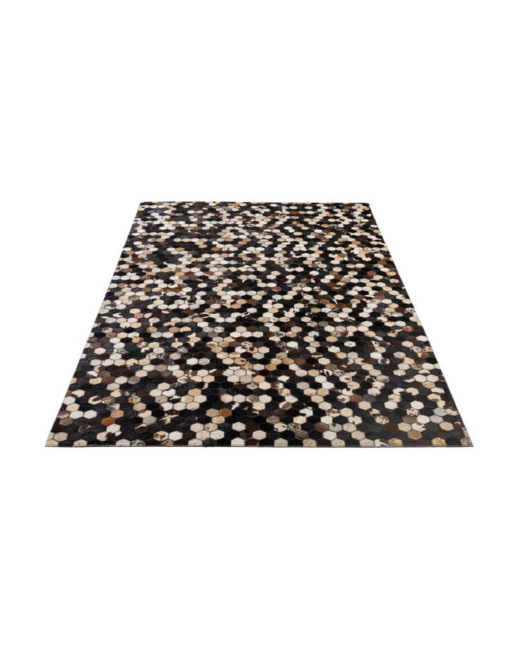 Detail image of 5' x 8' 1 Cowhide - Patchwork Rug