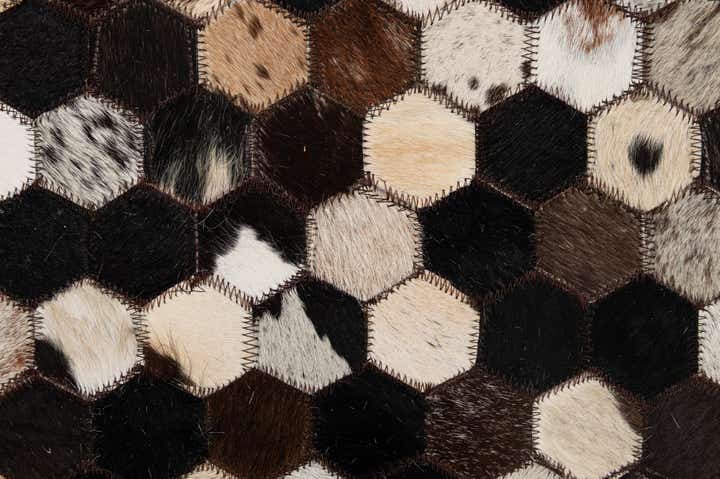 5' x 8' 1 Cowhide - Patchwork Rug