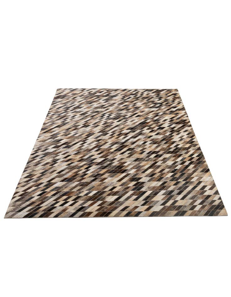 Detail image of 5' 1 x 7' 11 Cowhide - Patchwork Rug