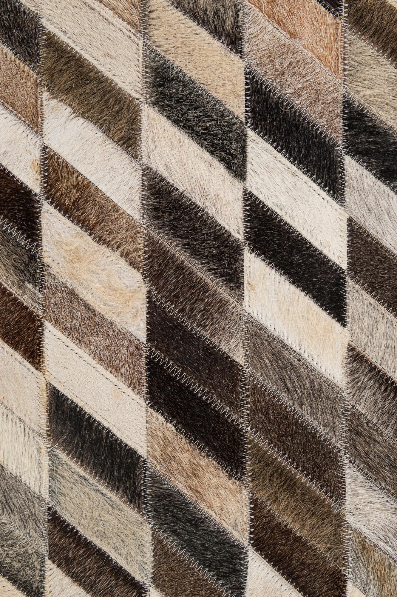 5' 1 x 7' 11 Cowhide - Patchwork Rug