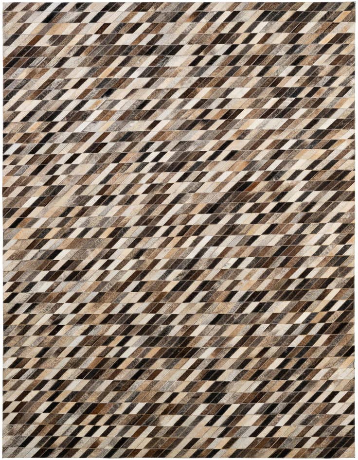 Detail image of 5' 1 x 7' 11 Cowhide - Patchwork Rug