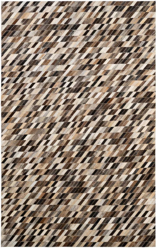 Detail image of 5' 1 x 7' 11 Cowhide - Patchwork Rug