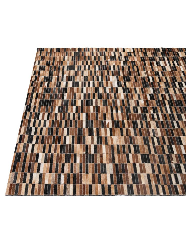 Detail image of 5' 3 x 7' 11 Cowhide - Patchwork Rug