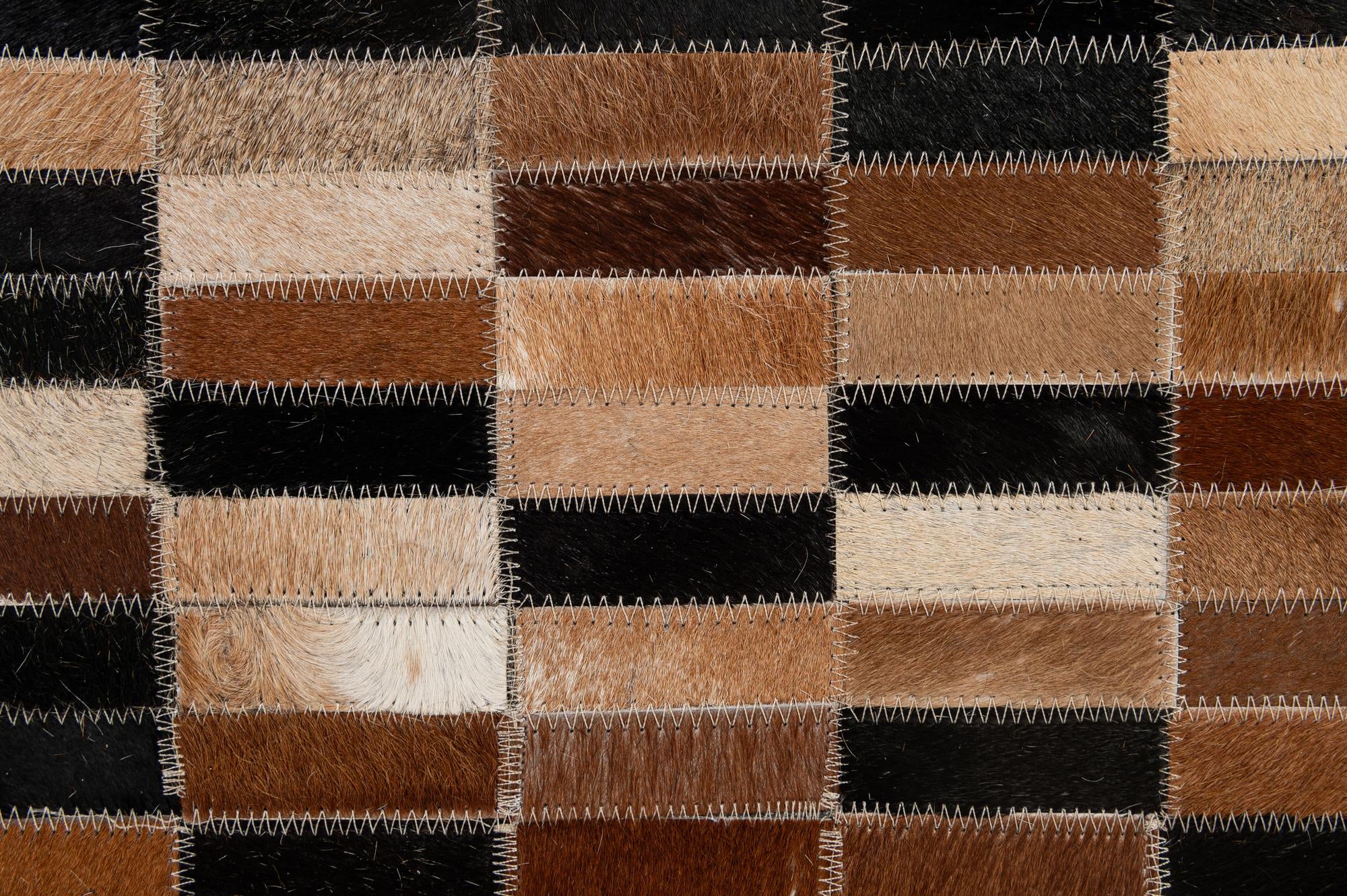 5' 3 x 7' 11 Cowhide - Patchwork Rug
