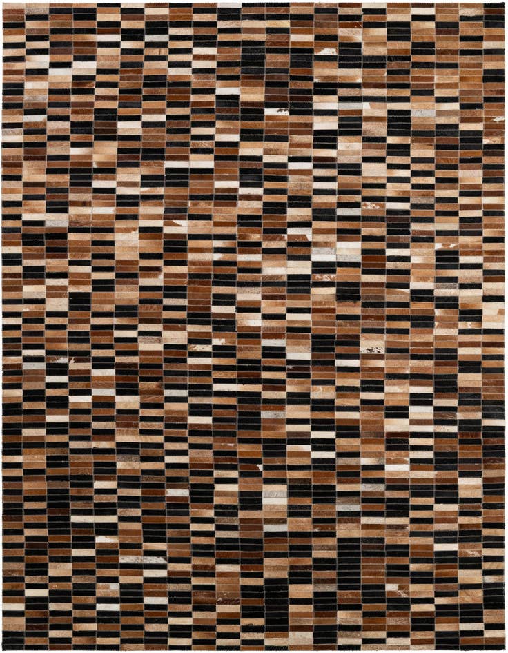 Detail image of 5' 3 x 7' 11 Cowhide - Patchwork Rug