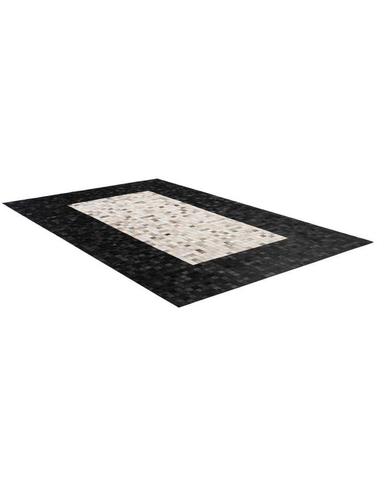 Detail image of 4' 11 x 7' 11 Cowhide - Patchwork Rug