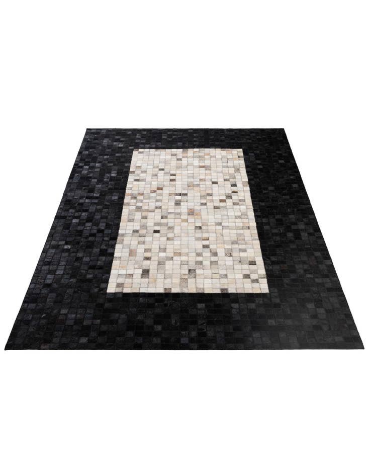 Detail image of 4' 11 x 7' 11 Cowhide - Patchwork Rug