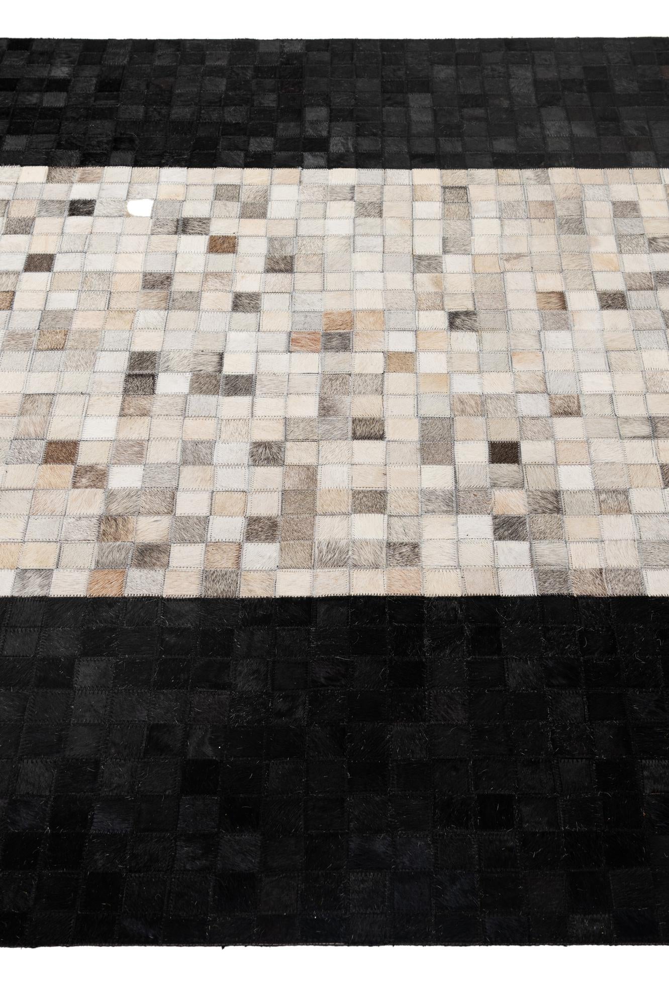 4' 11 x 7' 11 Cowhide - Patchwork Rug