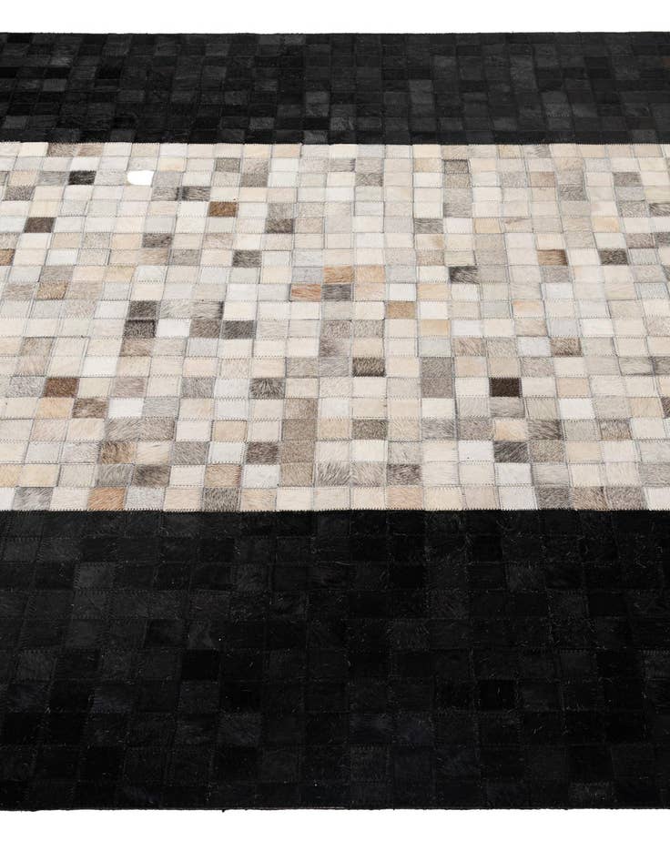 Detail image of 4' 11 x 7' 11 Cowhide - Patchwork Rug