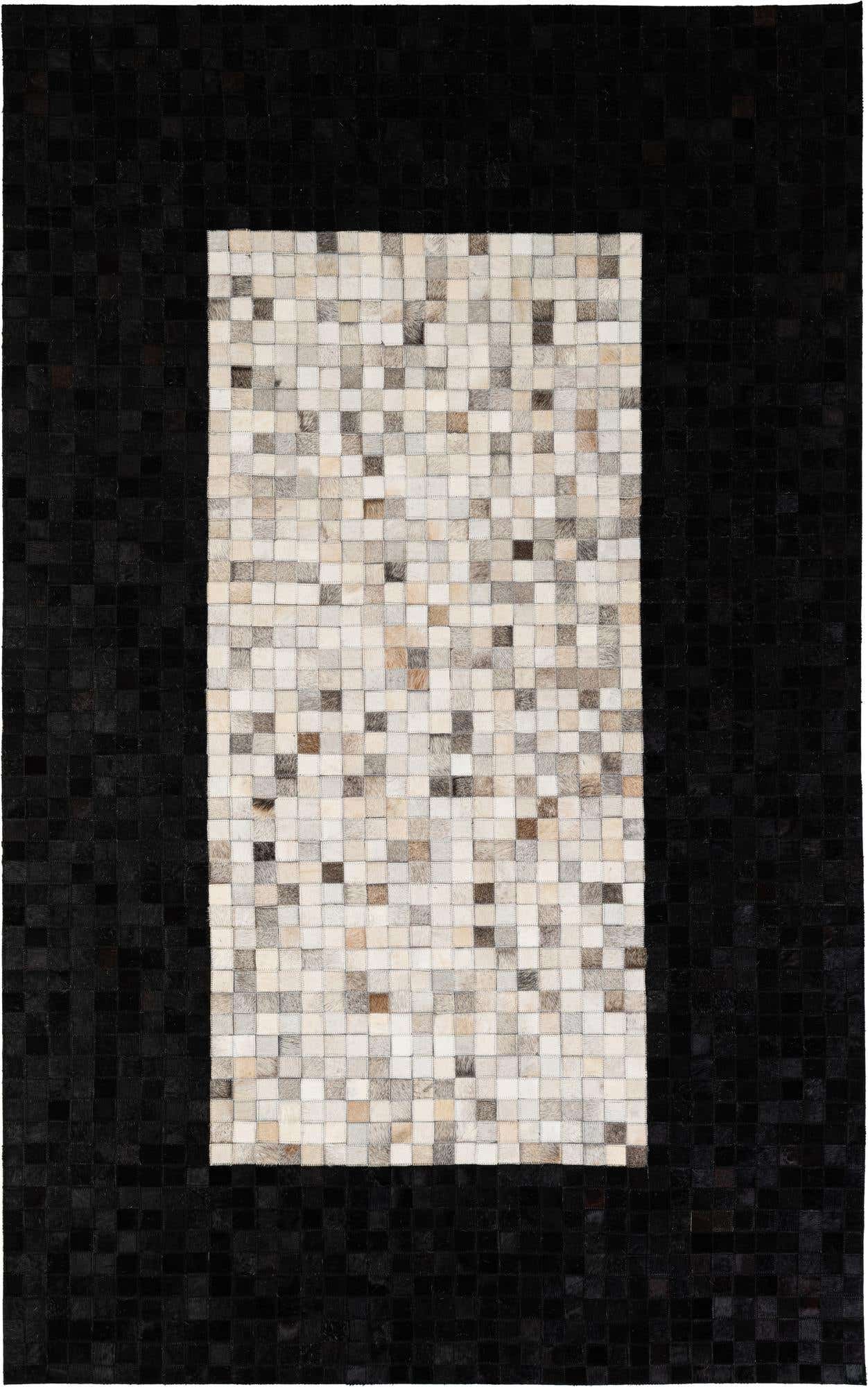 4' 11 x 7' 11 Cowhide - Patchwork Rug