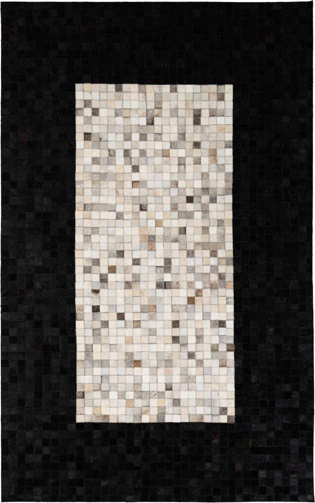 4' 11 x 7' 11 Cowhide - Patchwork Rug