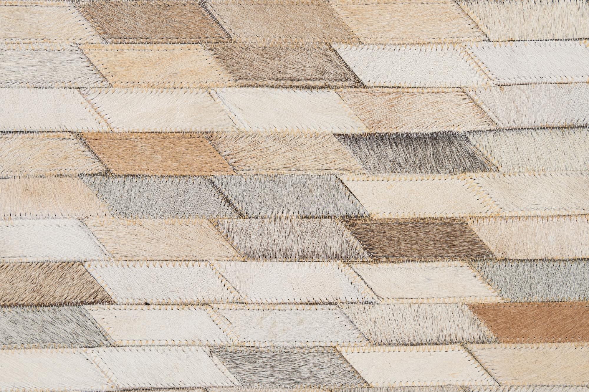 5' 1 x 8' 2 Cowhide - Patchwork Rug