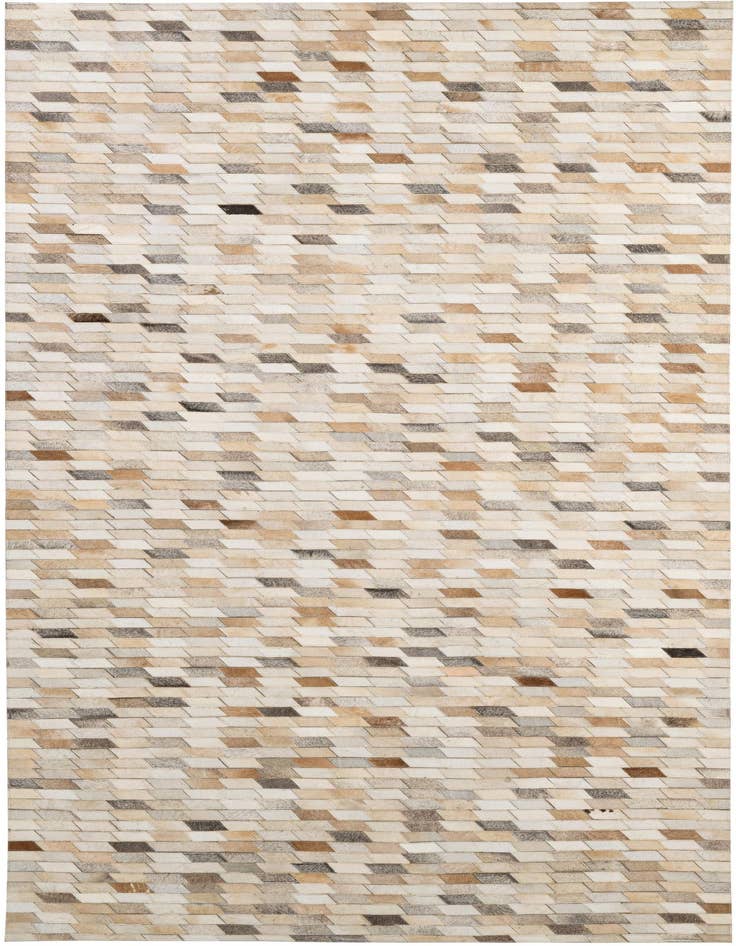 Detail image of 5' 1 x 8' 2 Cowhide - Patchwork Rug