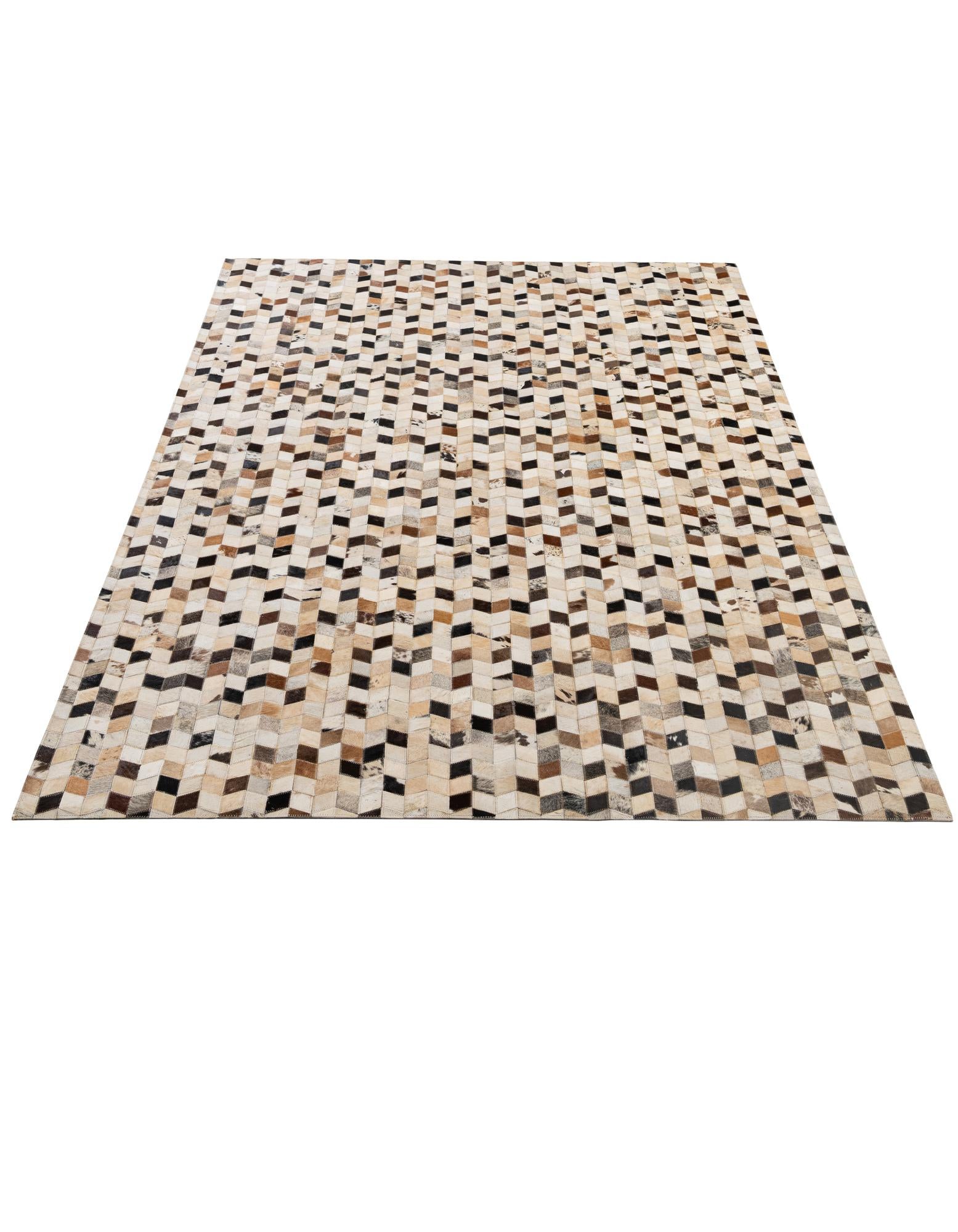 5' 1 x 8' Cowhide - Patchwork Rug