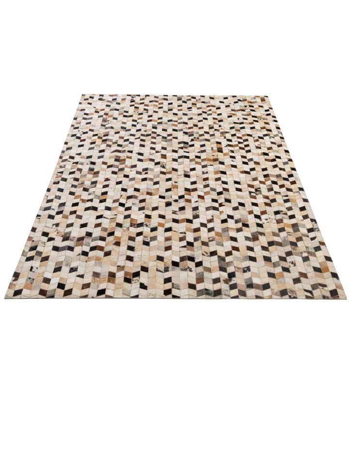 5' 1 x 8' Cowhide - Patchwork Rug
