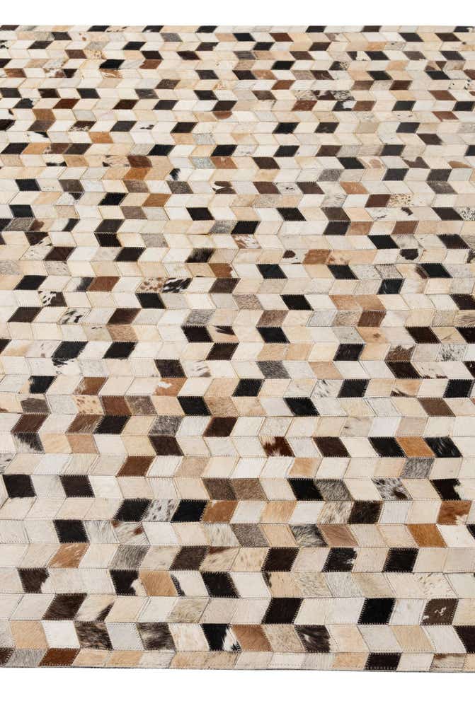 5' 1 x 8' Cowhide - Patchwork Rug