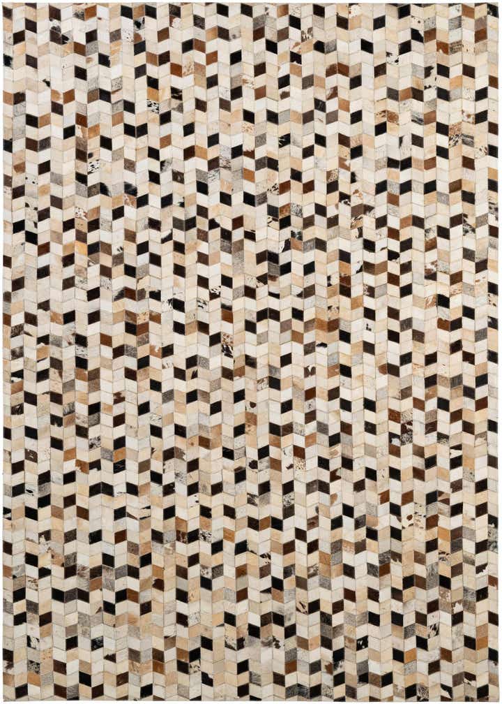 5' 1 x 8' Cowhide - Patchwork Rug