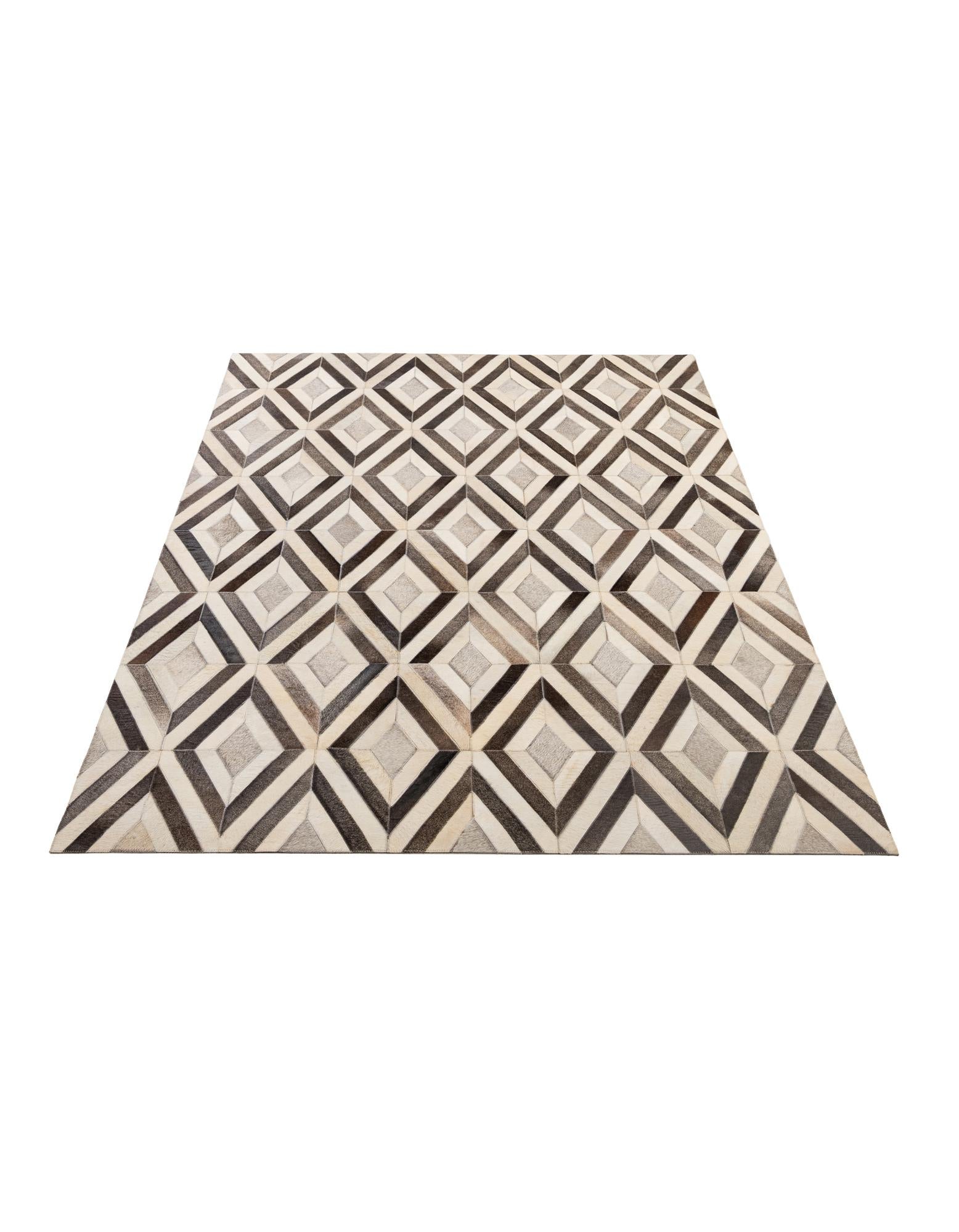 5' 1 x 7' 10 Cowhide - Patchwork Rug
