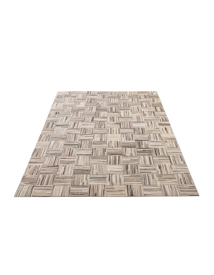 Detail image of 4' 11 x 7' 10 Cowhide - Patchwork Rug