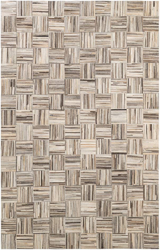 Detail image of 4' 11 x 7' 10 Cowhide - Patchwork Rug