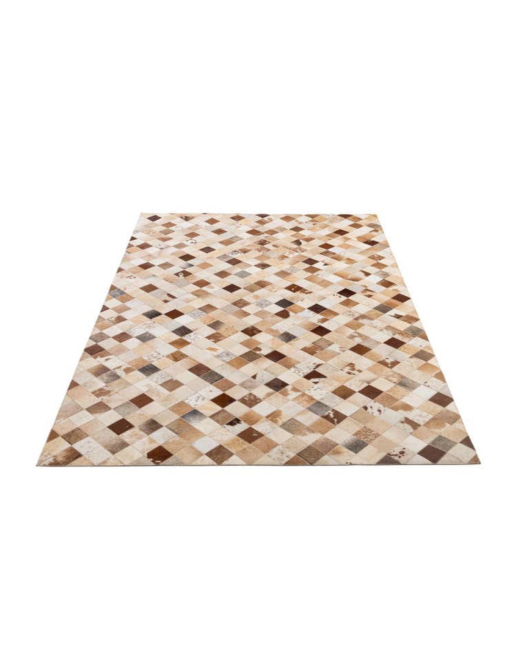 Detail image of 5' 1 x 8' Cowhide - Patchwork Rug