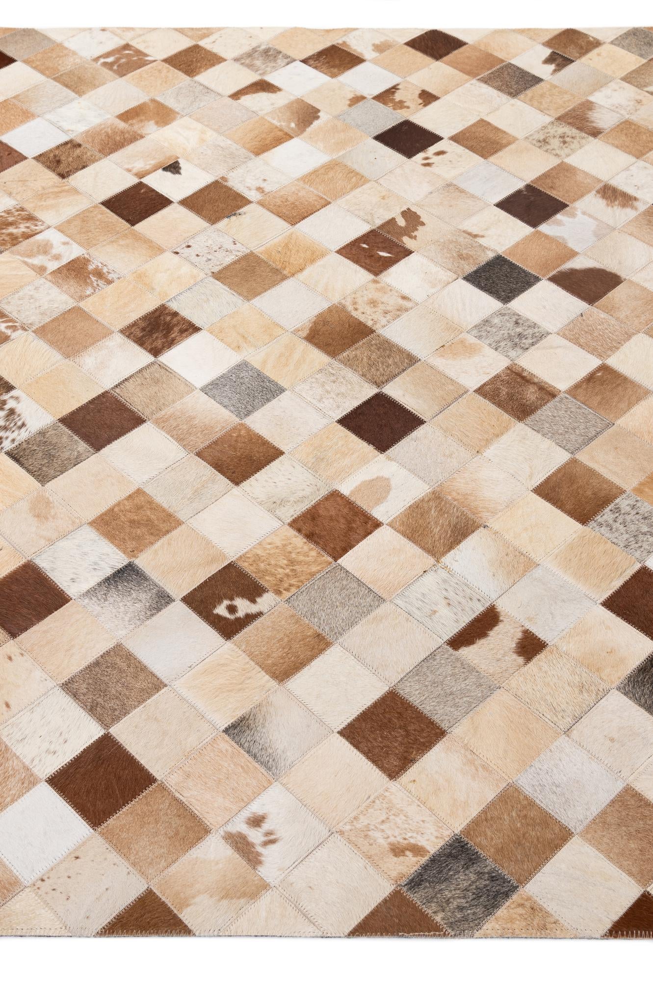 5' 1 x 8' Cowhide - Patchwork Rug