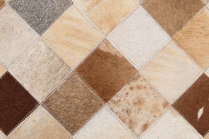 5' 1 x 8' Cowhide - Patchwork Rug