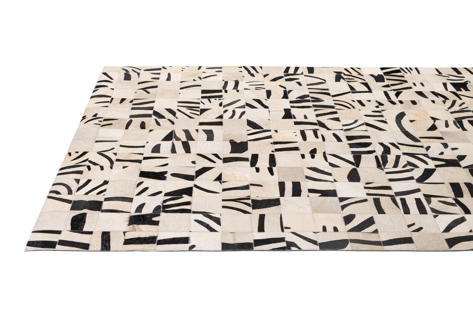 5' x 7' 10 Cowhide - Patchwork Rug