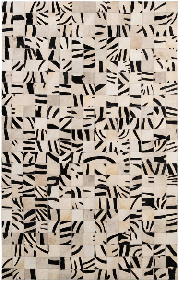 Detail image of 5' x 7' 10 Cowhide - Patchwork Rug