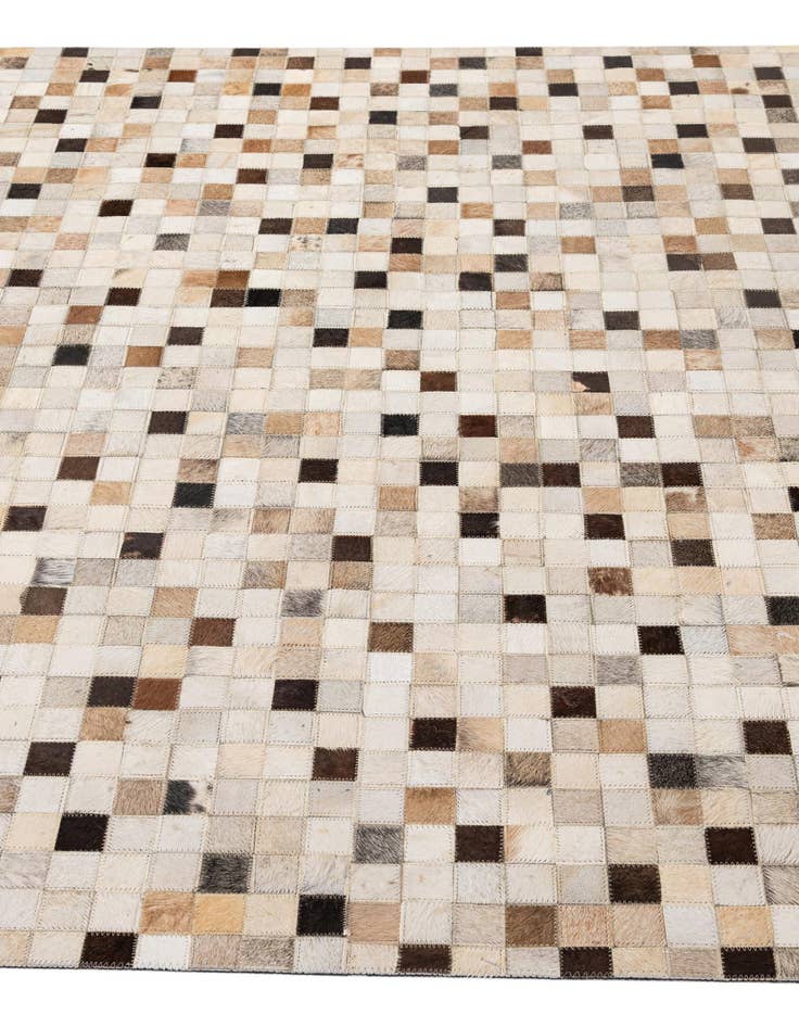 Detail image of 5' x 8' Cowhide - Patchwork Rug