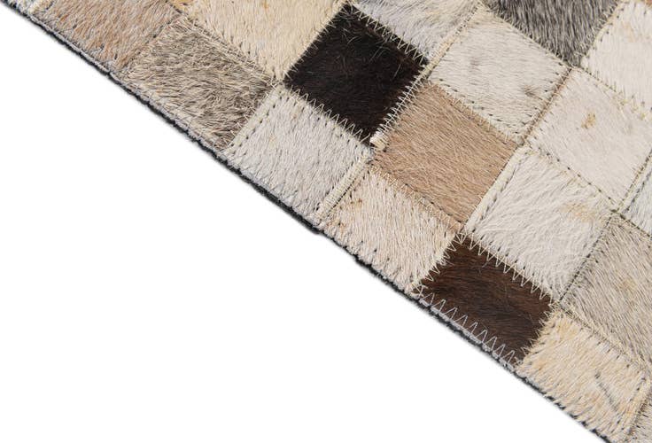 Detail image of 5' x 8' Cowhide - Patchwork Rug