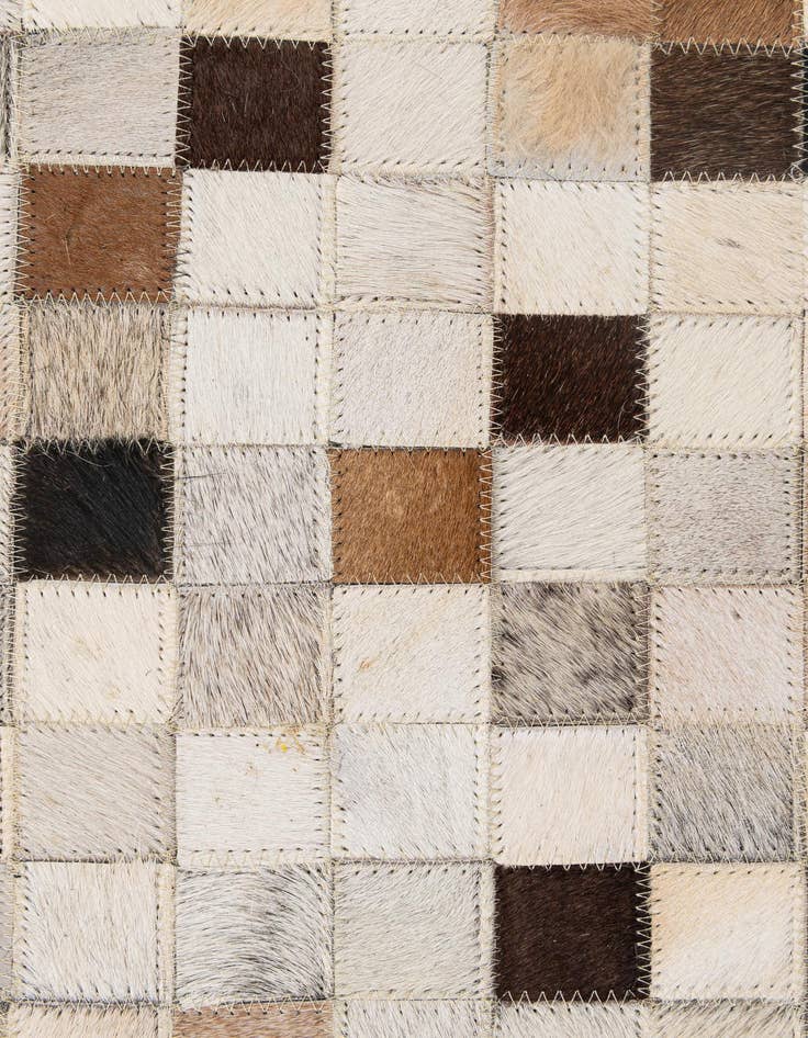 Detail image of 5' x 8' Cowhide - Patchwork Rug