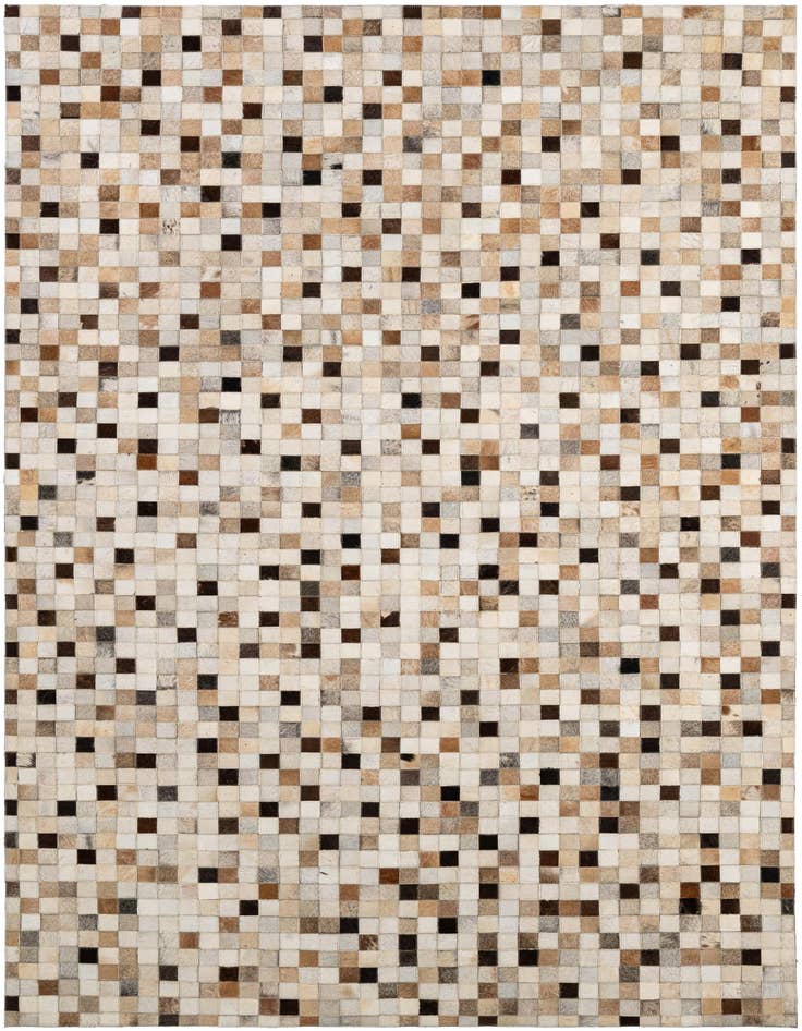 Detail image of 5' x 8' Cowhide - Patchwork Rug