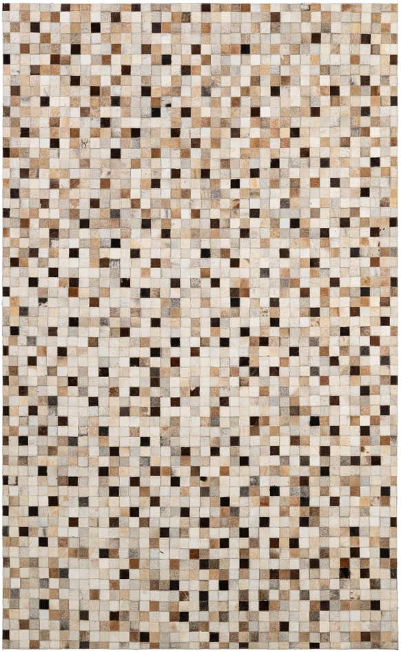 Detail image of 5' x 8' Cowhide - Patchwork Rug