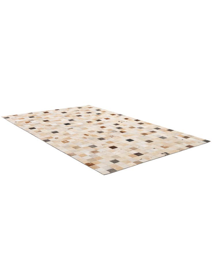 Detail image of 5' 1 x 8' 1 Cowhide - Patchwork Rug