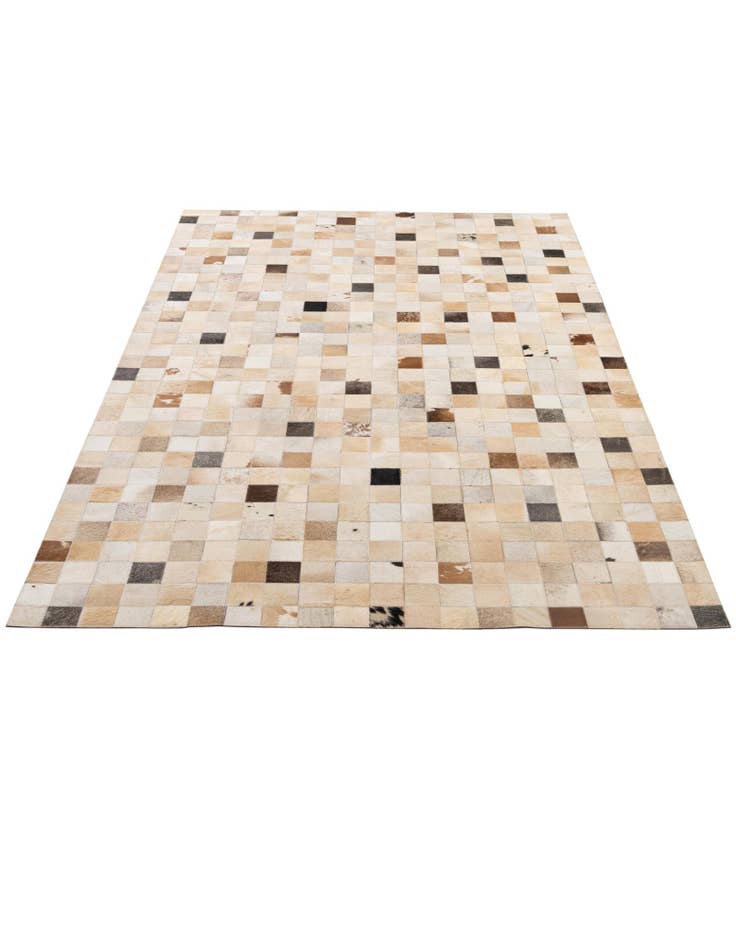 Detail image of 5' 1 x 8' 1 Cowhide - Patchwork Rug