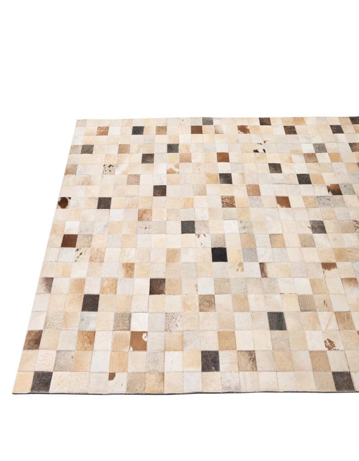 Detail image of 5' 1 x 8' 1 Cowhide - Patchwork Rug