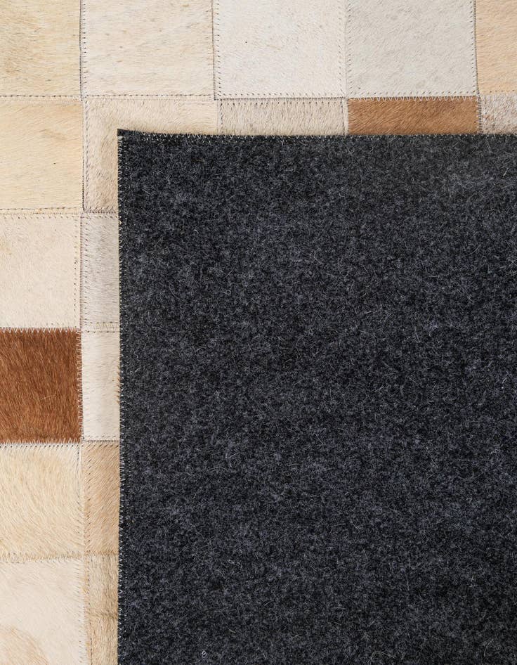 Detail image of 5' 1 x 8' 1 Cowhide - Patchwork Rug