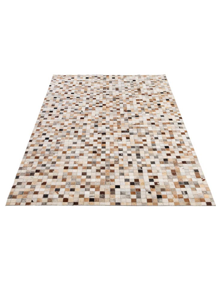 Detail image of 5' 1 x 8' 1 Cowhide - Patchwork Rug
