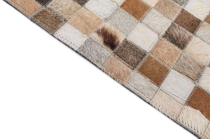 5' 1 x 8' 1 Cowhide - Patchwork Rug