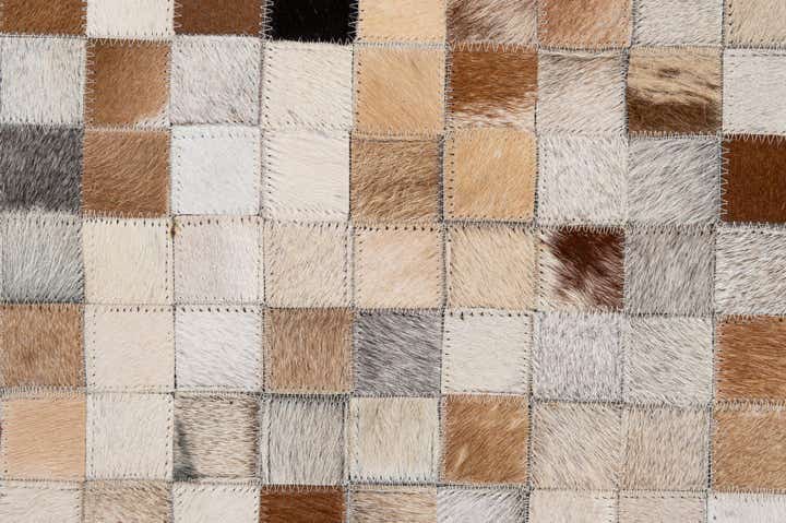 5' 1 x 8' 1 Cowhide - Patchwork Rug