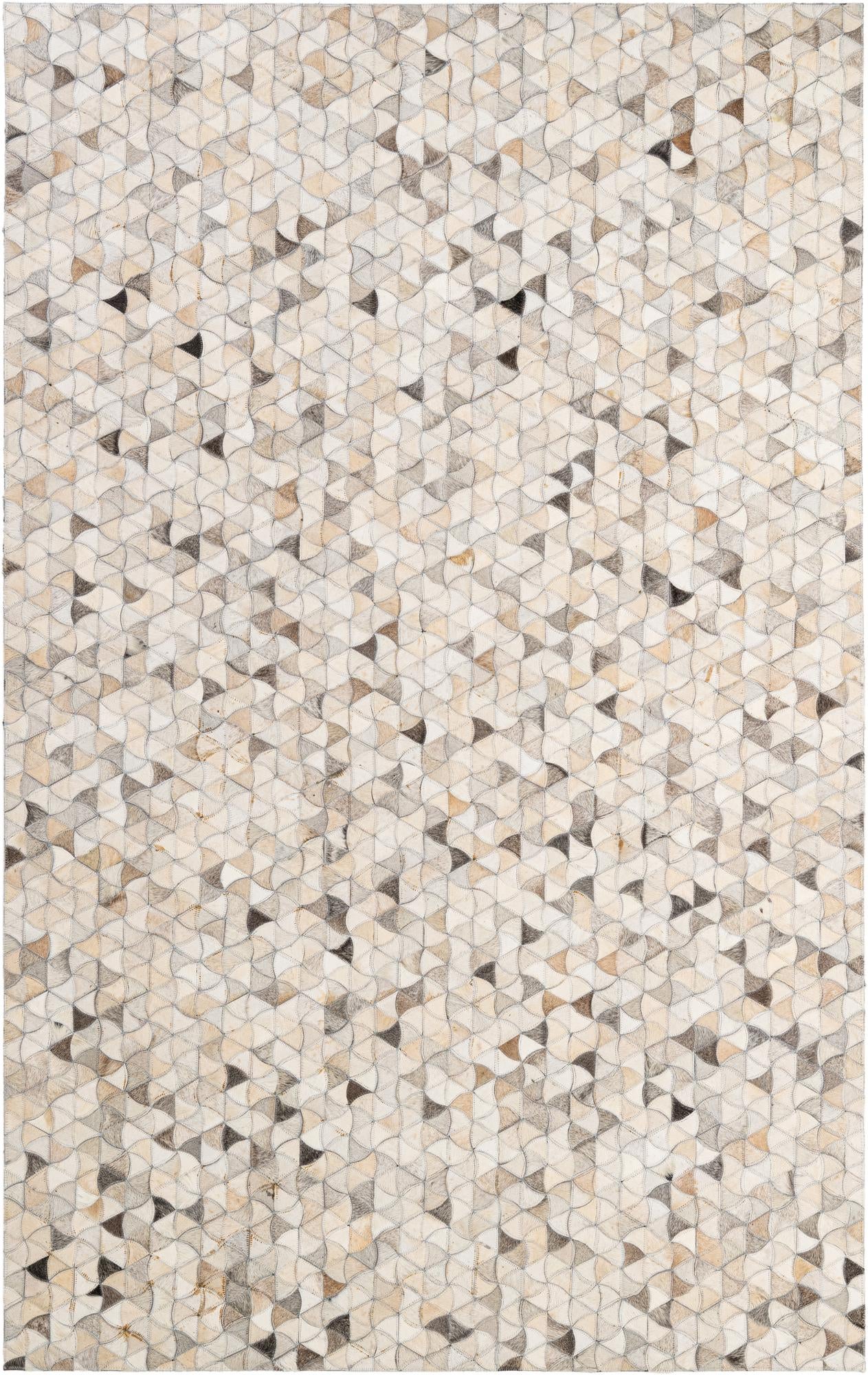 5' x 7' 11 Cowhide - Patchwork Rug