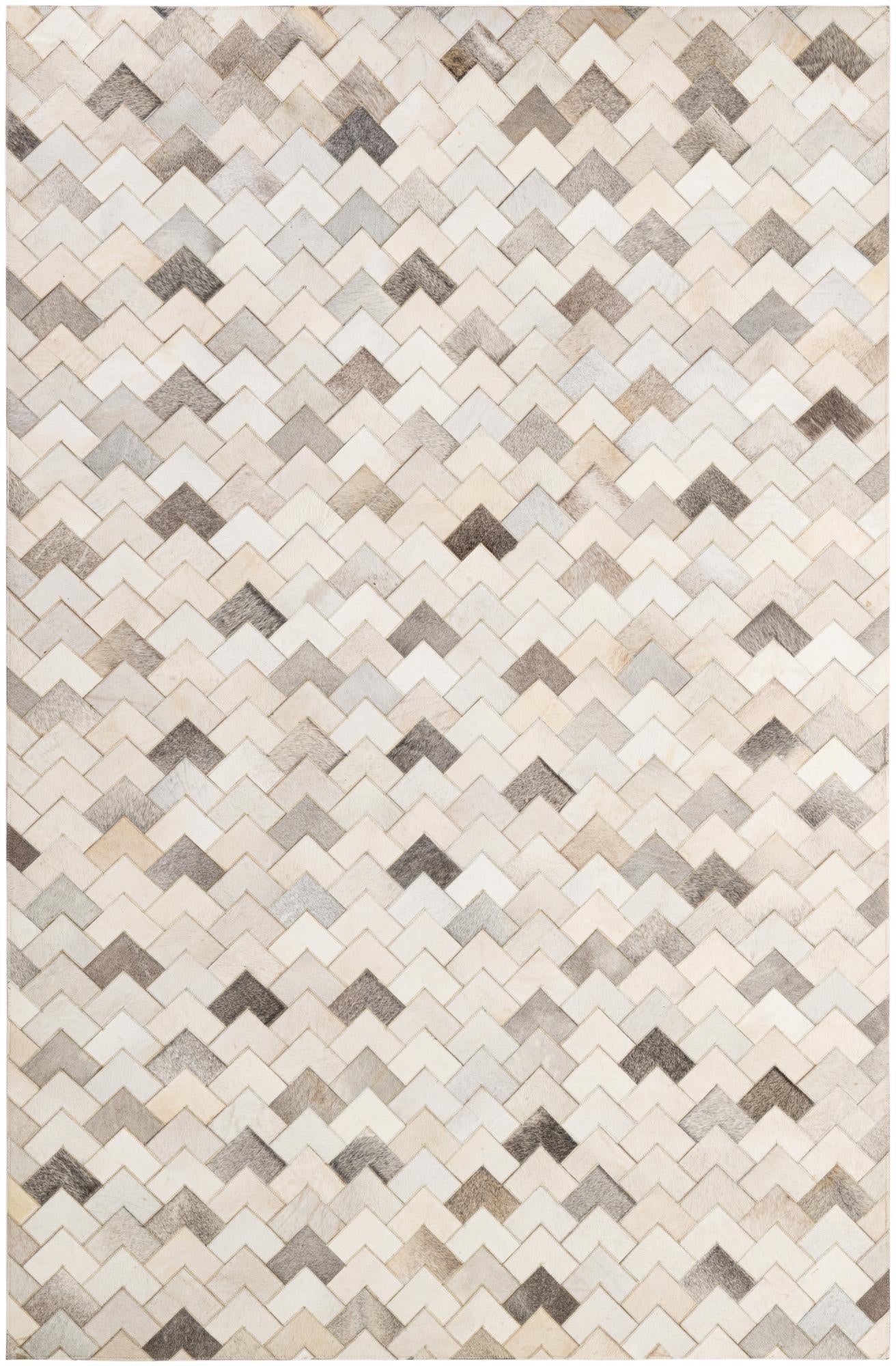5' 2 x 8' Cowhide - Patchwork Rug