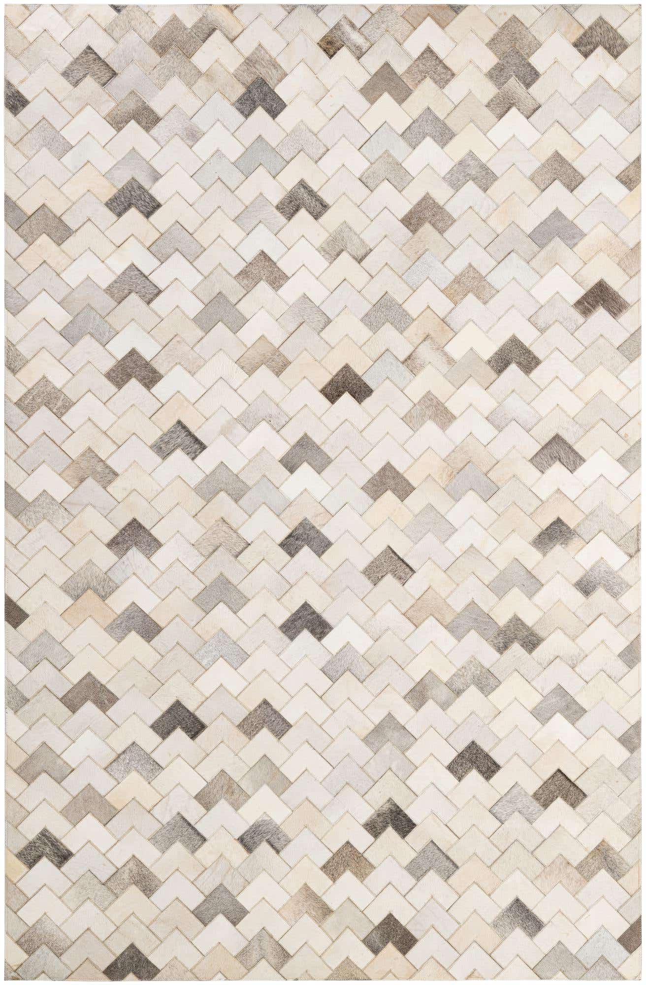 5' 2 x 8' Cowhide - Patchwork Rug