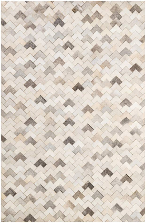 Detail image of 5' 2 x 8' Cowhide - Patchwork Rug