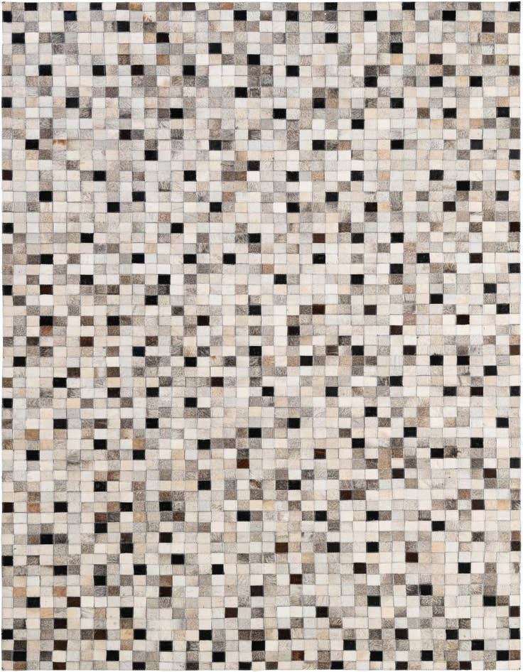 Detail image of 5' x 7' 11 Cowhide - Patchwork Rug