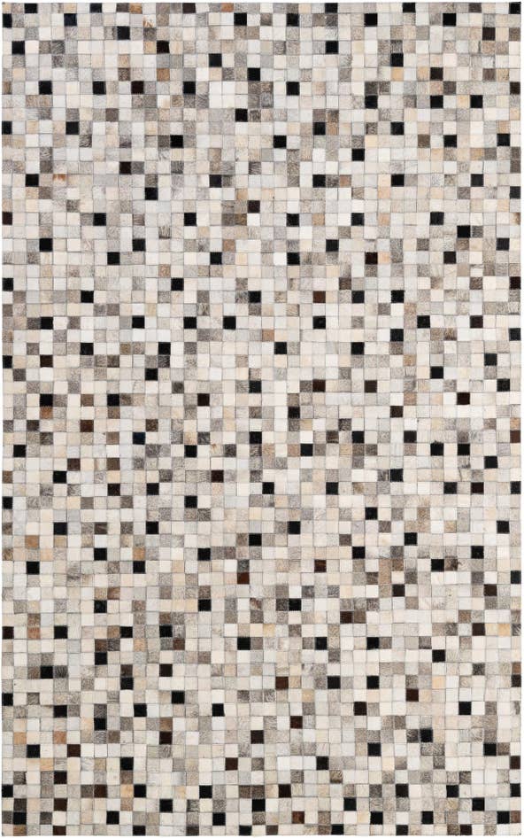 Detail image of 5' x 7' 11 Cowhide - Patchwork Rug