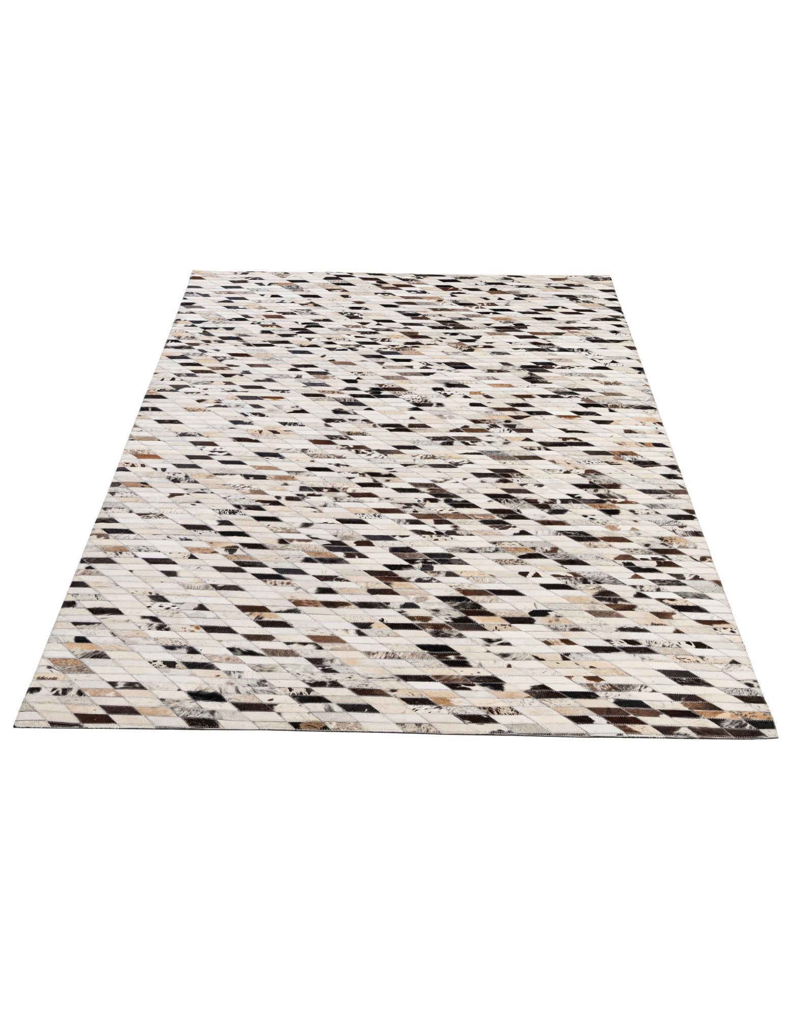 5' 1 x 7' 10 Cowhide - Patchwork Rug