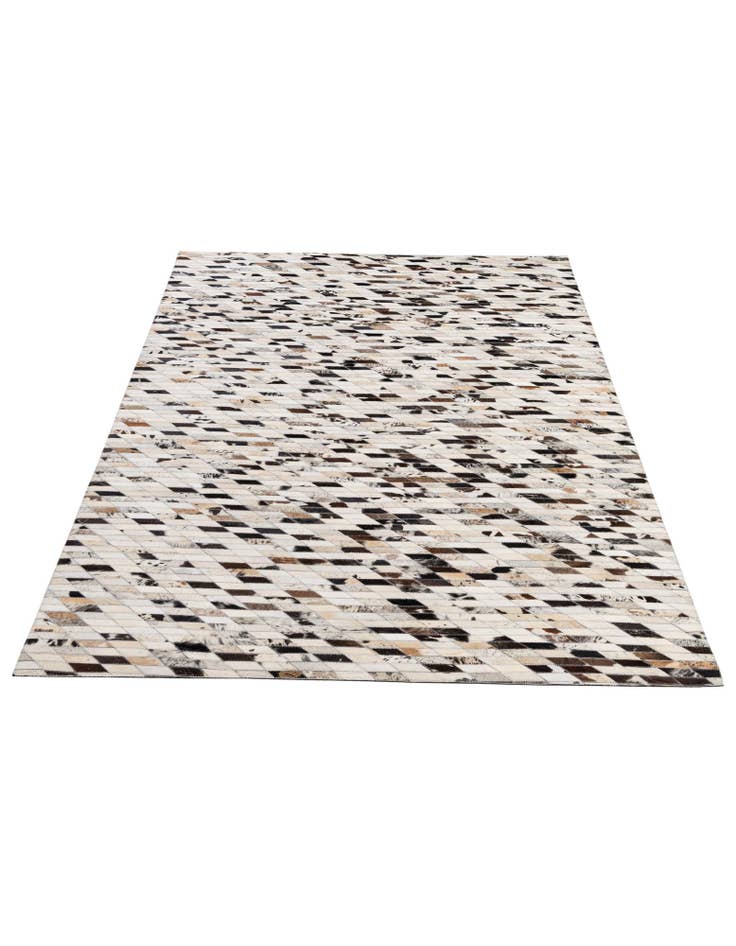 Detail image of 5' 1 x 7' 10 Cowhide - Patchwork Rug