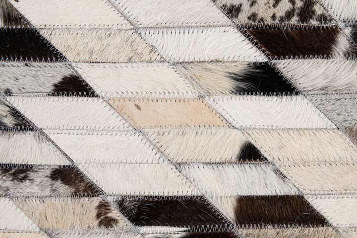 5' 1 x 7' 10 Cowhide - Patchwork Rug